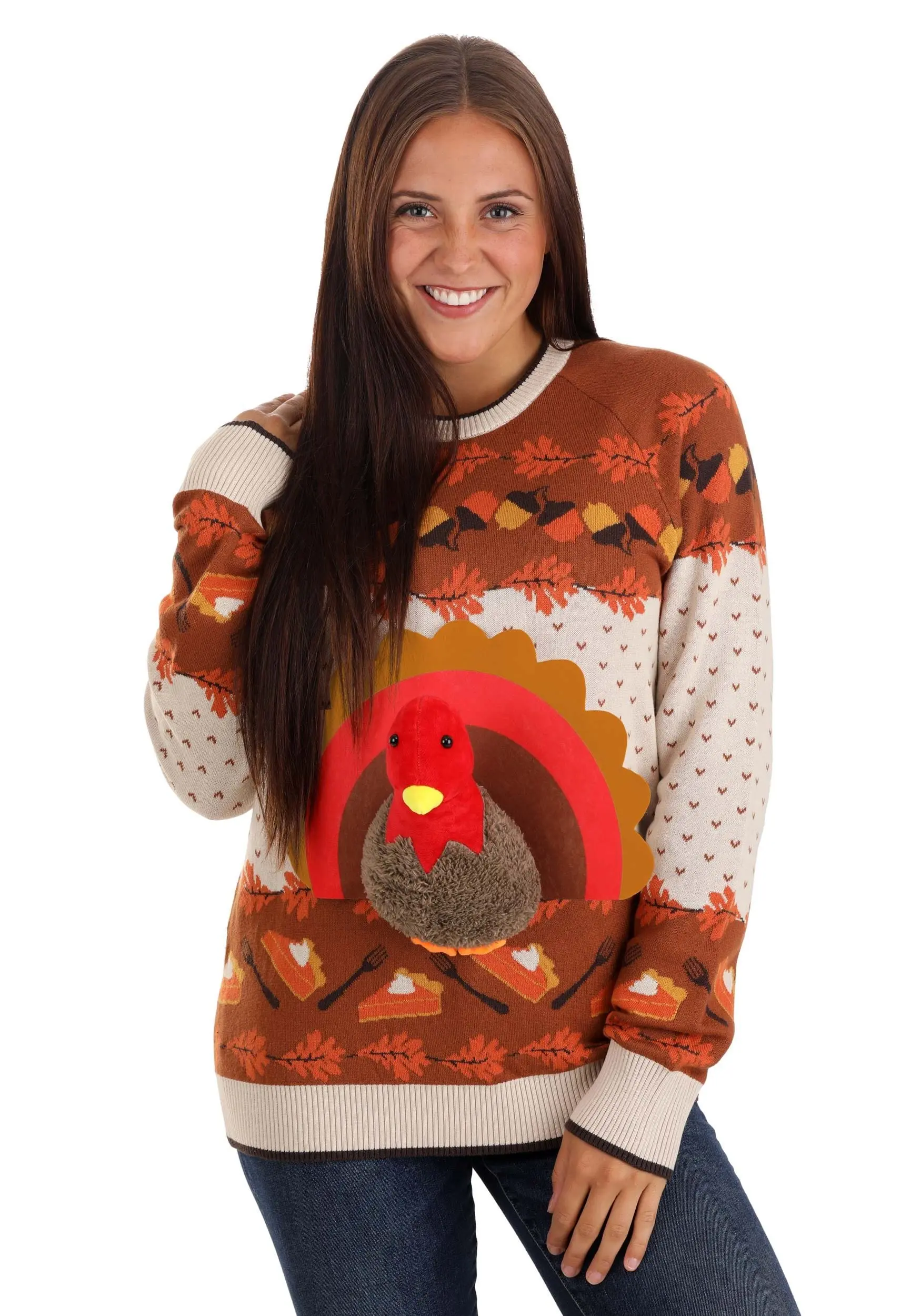 BigWan Apparel Co. 3D Turkey Adult Ugly Holiday Sweater 9 BigWan Apparel Co. 3D Turkey Adult Ugly Holiday Sweater - Image 9