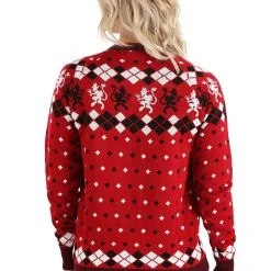 BigWan Apparel Co. Adult 3D Krampus Head Ugly Christmas Sweater -wizard of oz costume shop adult 3d krampus head unisex ugly christmas sweater alt4