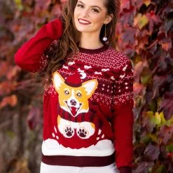 BigWan Apparel Co. A Very Corgi Christmas Ugly Christmas Sweater For Adults 10 BigWan Apparel Co. A Very Corgi Christmas Ugly Christmas Sweater For Adults -wizard of oz costume shop adult a very corgi christmas ugly christmas sweater 1