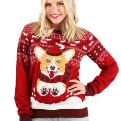BigWan Apparel Co. A Very Corgi Christmas Ugly Christmas Sweater For Adults 14 BigWan Apparel Co. A Very Corgi Christmas Ugly Christmas Sweater For Adults -wizard of oz costume shop adult a very corgi christmas ugly christmas sweater 5