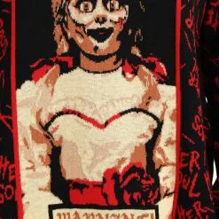 BigWan Apparel Co. Annabelle Halloween Sweater For Adults 18 BigWan Apparel Co. Annabelle Halloween Sweater For Adults -wizard of oz costume shop adult annabelle halloween sweater alt 5
