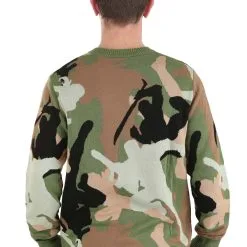 BigWan Apparel Co. Army GI Joe Camo Sweater For Adults -wizard of oz costume shop adult army camo gi joe sweater alt 2