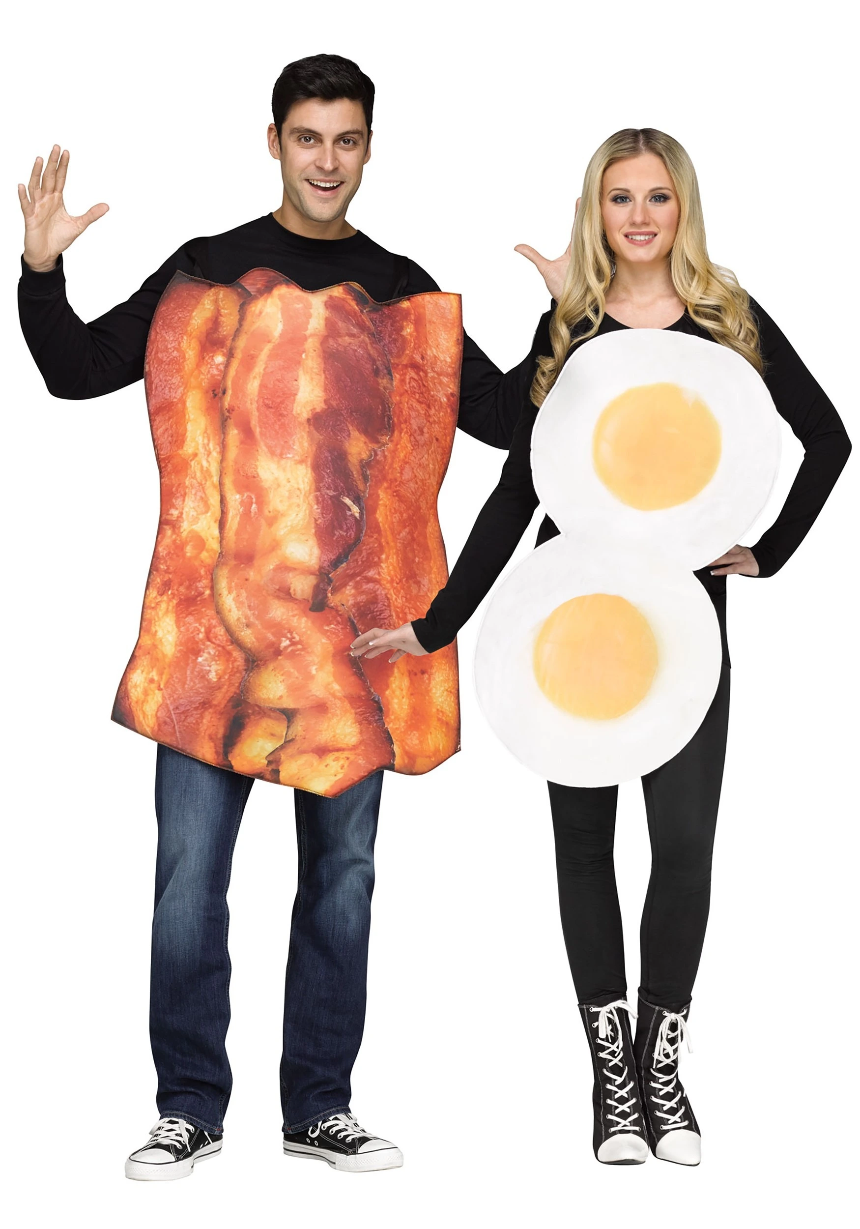 Fun World Bacon & Eggs Costume For Adults 1 Fun World Bacon & Eggs Costume For Adults