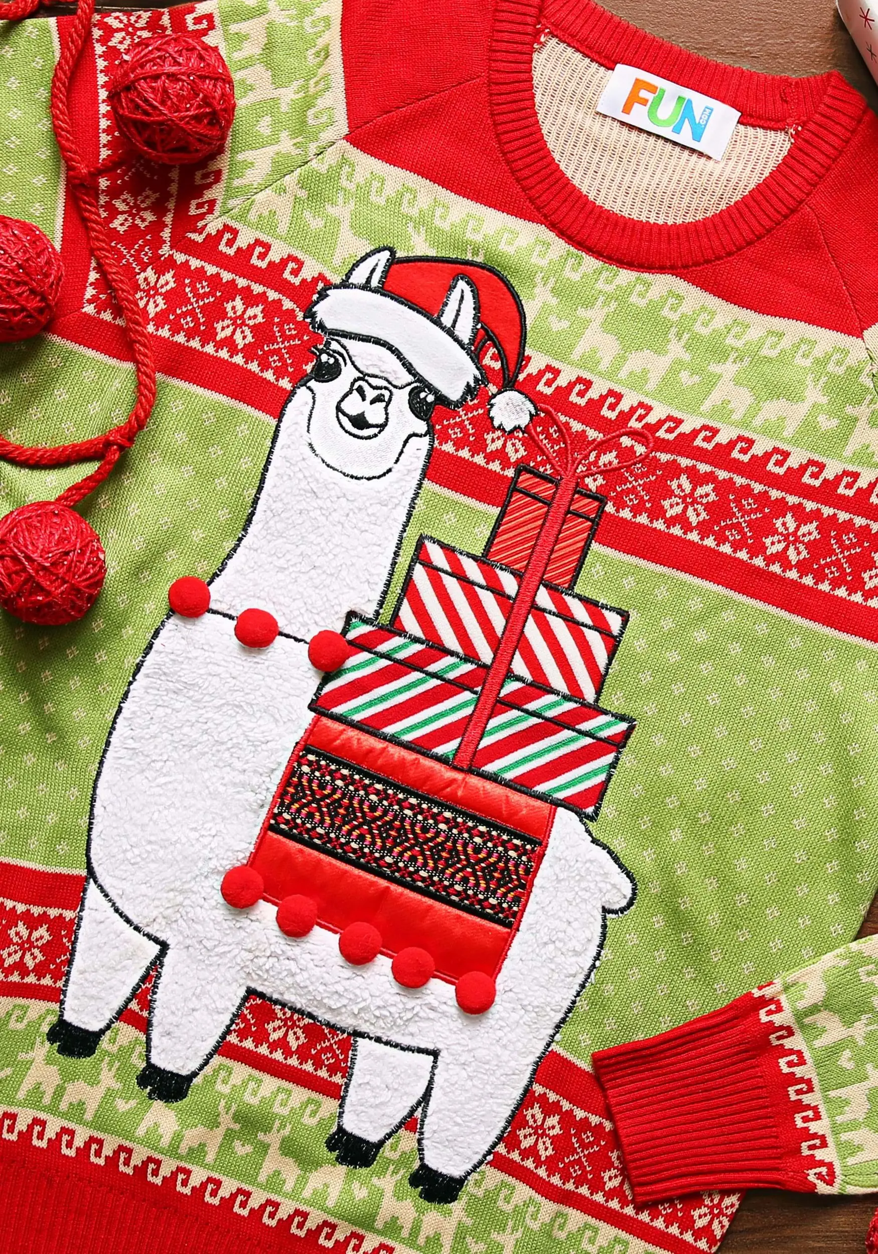 BigWan Apparel Co. Adult Christmas Llama Ugly Sweater 6 BigWan Apparel Co. Adult Christmas Llama Ugly Sweater - Image 6