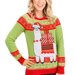 BigWan Apparel Co. Adult Christmas Llama Ugly Sweater 21 BigWan Apparel Co. Adult Christmas Llama Ugly Sweater -wizard of oz costume shop adult christmas llama ugly sweater alt 7