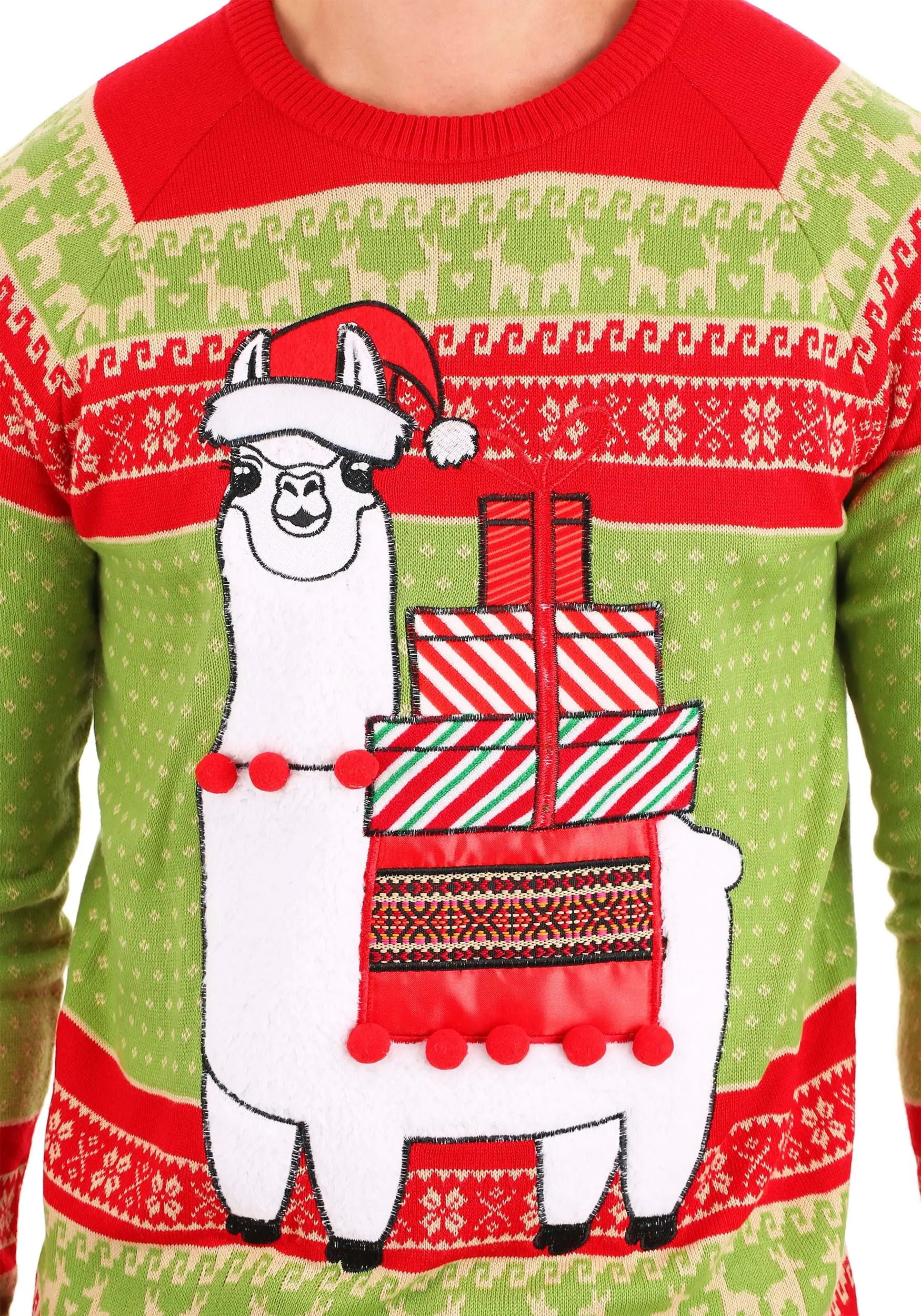 BigWan Apparel Co. Adult Christmas Llama Ugly Sweater 9 BigWan Apparel Co. Adult Christmas Llama Ugly Sweater - Image 9
