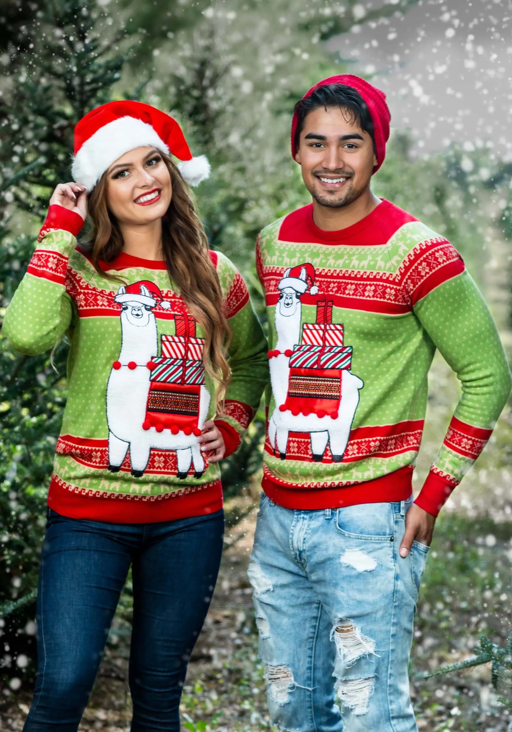 BigWan Apparel Co. Adult Christmas Llama Ugly Sweater 1 BigWan Apparel Co. Adult Christmas Llama Ugly Sweater