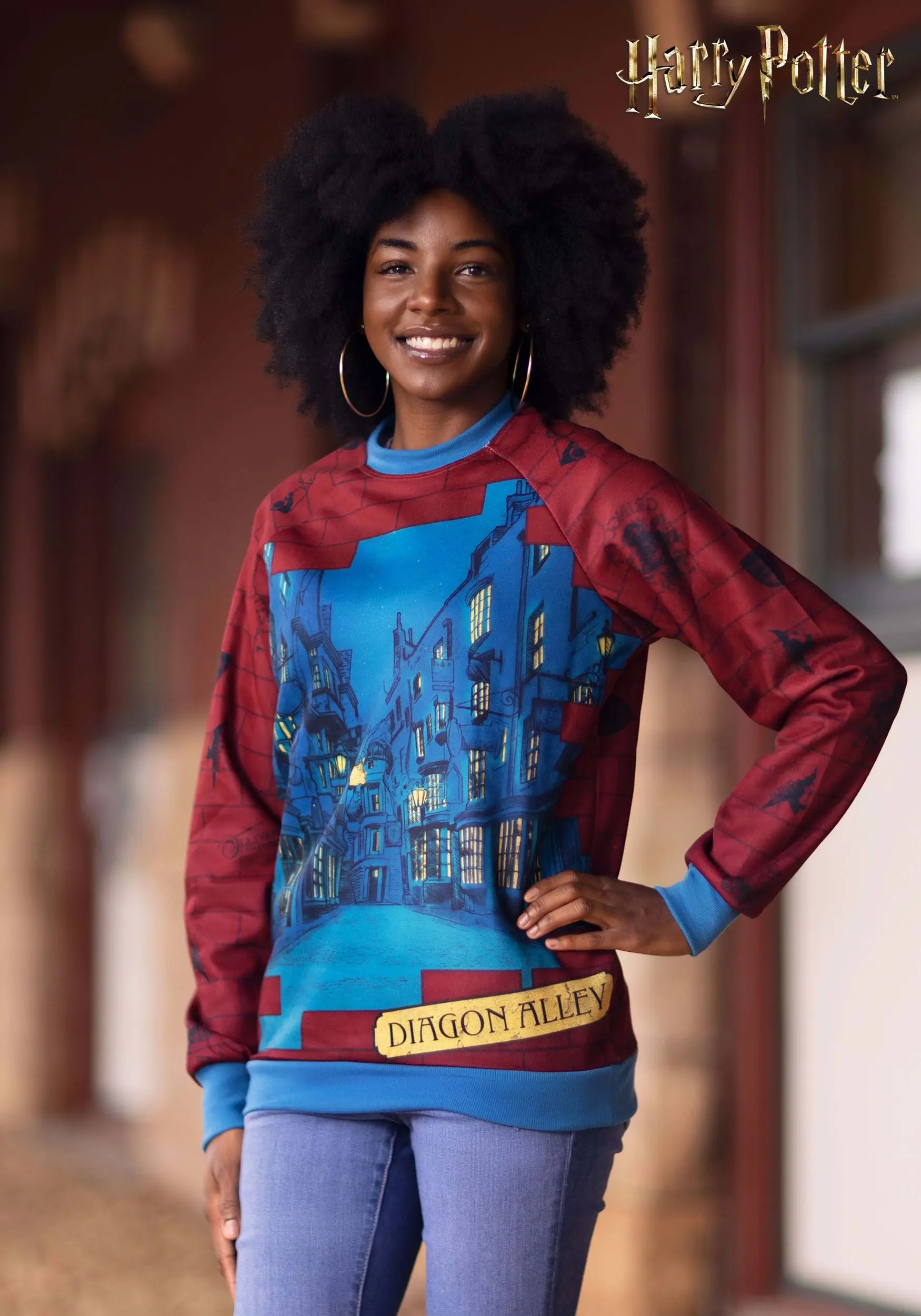 BigWan Apparel Co. Diagon Alley Harry Potter Unisex Sweater For Adults 1 BigWan Apparel Co. Diagon Alley Harry Potter Unisex Sweater For Adults