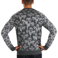 BigWan Apparel Co. Ghoulish Ghosts Halloween Sweater -wizard of oz costume shop adult ghoulish ghosts halloween sweater alt3