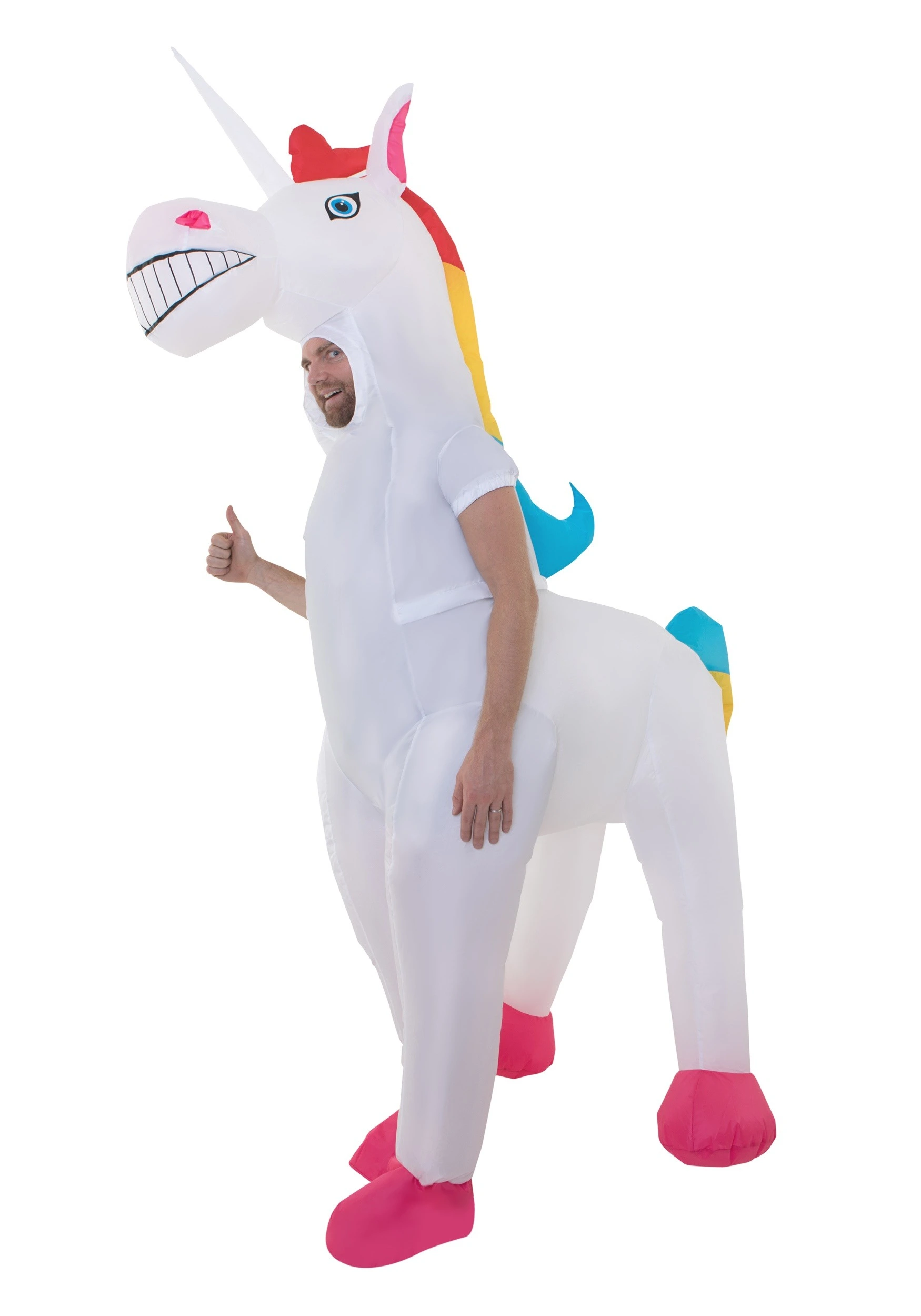 Morphsuits Adult's Giant Inflatable Unicorn Costume 1 Morphsuits Adult's Giant Inflatable Unicorn Costume