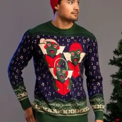 Shenzen Amilla Gremlins Caroling Trio Adult Ugly Christmas Sweater