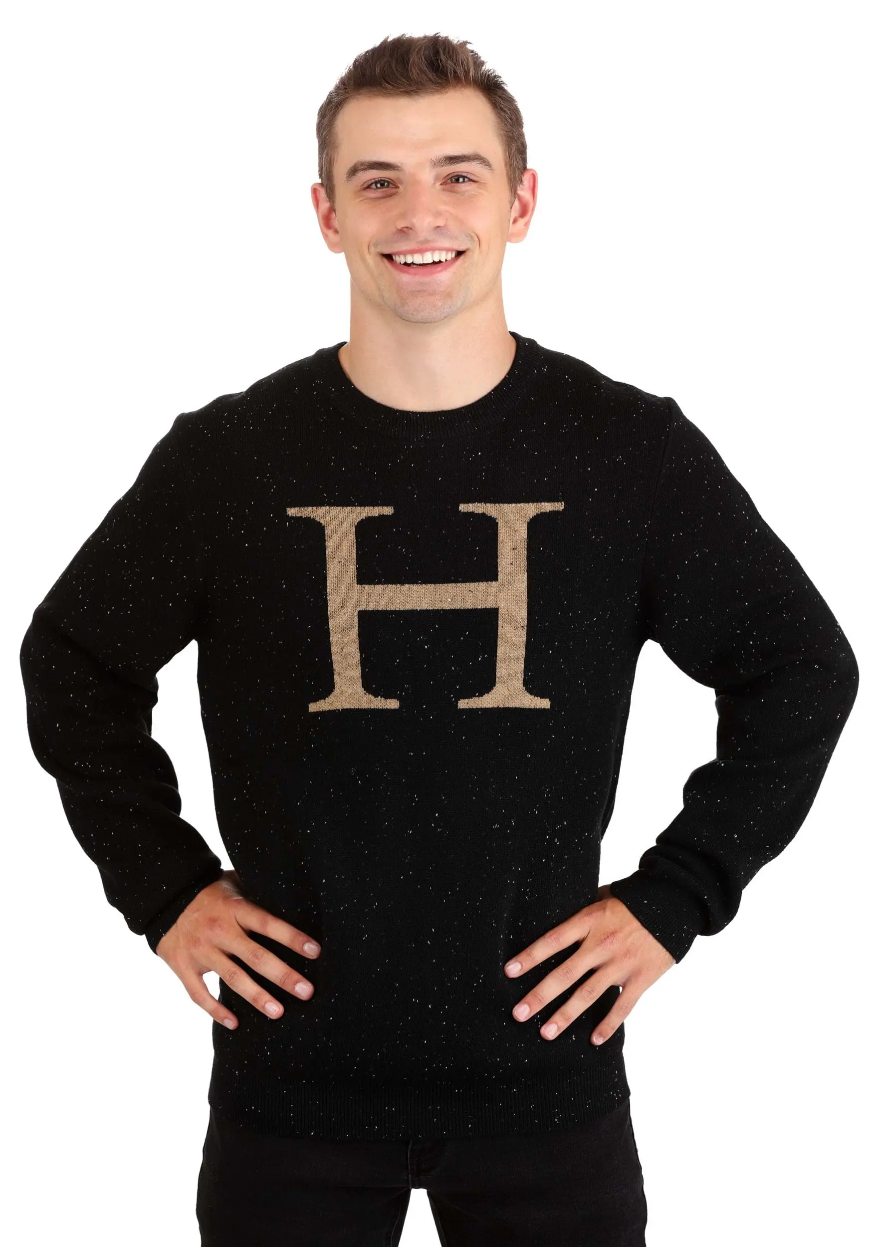 BigWan Apparel Co. Harry Potter "H" Christmas Sweater For Adults 3 BigWan Apparel Co. Harry Potter "H" Christmas Sweater For Adults - Image 3