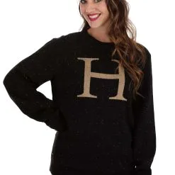 BigWan Apparel Co. Harry Potter "H" Christmas Sweater For Adults 10 BigWan Apparel Co. Harry Potter "H" Christmas Sweater For Adults -wizard of oz costume shop adult harry potter h christmas sweater alt 3