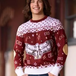 BigWan Apparel Co. Harry Potter Hedwig Ugly Sweater For Adults