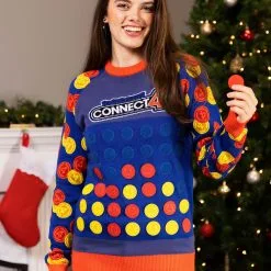 BigWan Apparel Co. Hasbro Connect Four Adult Sweater