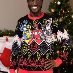 BigWan Apparel Co. Heroic Pose Power Rangers Unisex Sweater For Adults