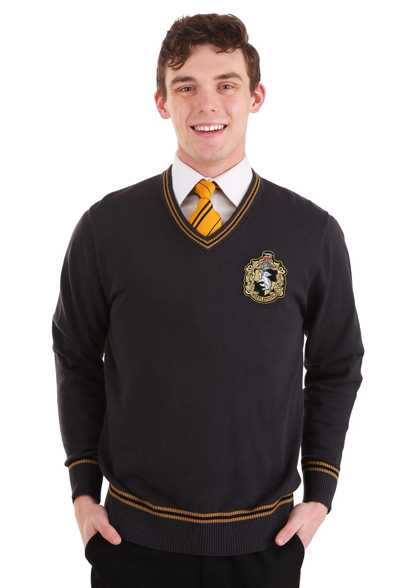 BigWan Apparel Co. Hufflepuff Uniform Harry Potter Sweater For Adults 3 BigWan Apparel Co. Hufflepuff Uniform Harry Potter Sweater For Adults - Image 3