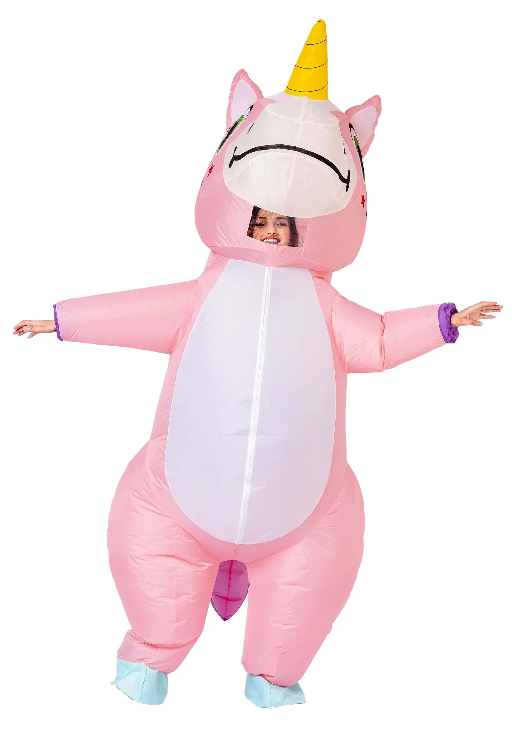 Joyin Inflatable Pink Unicorn Costume For Adults 3 Joyin Inflatable Pink Unicorn Costume For Adults - Image 3
