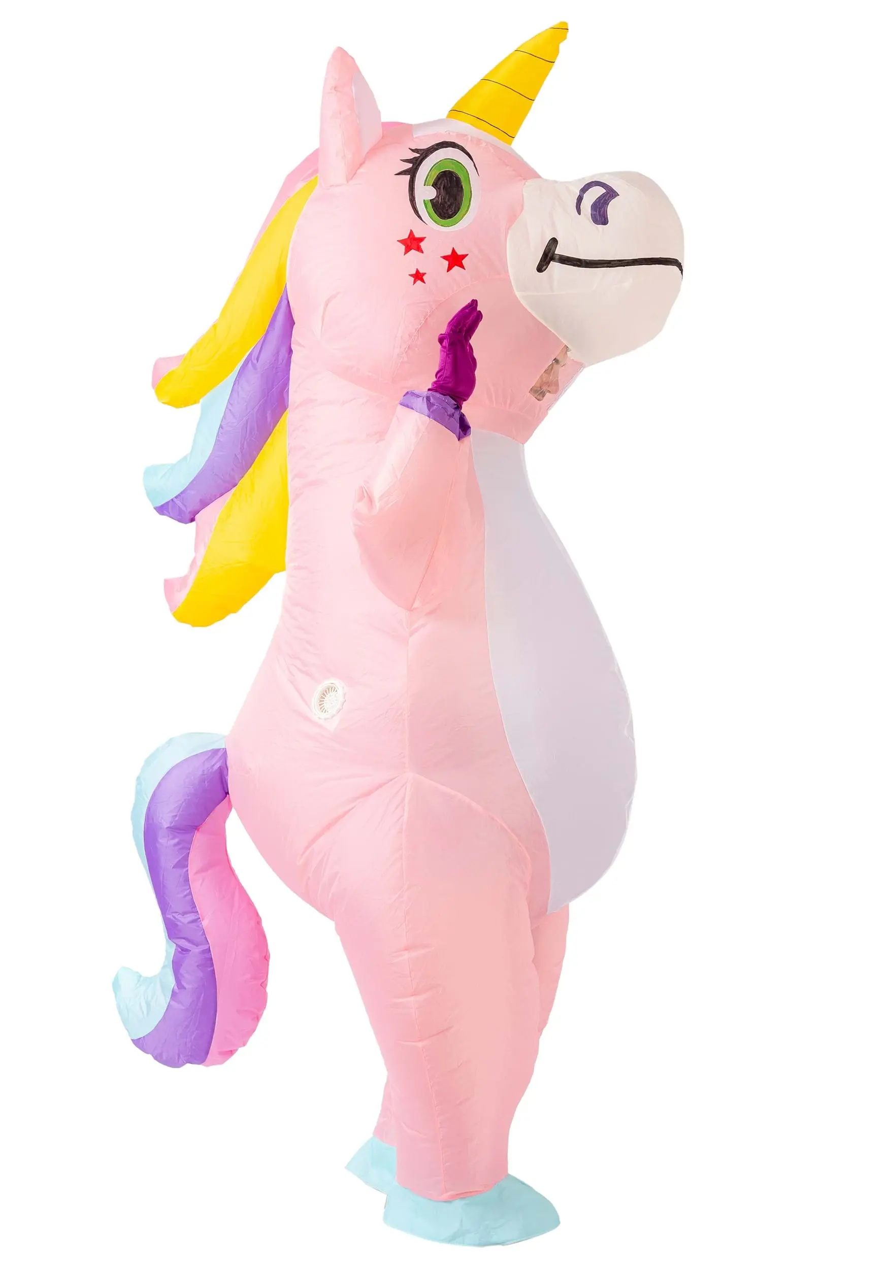 Joyin Inflatable Pink Unicorn Costume For Adults 4 Joyin Inflatable Pink Unicorn Costume For Adults - Image 4
