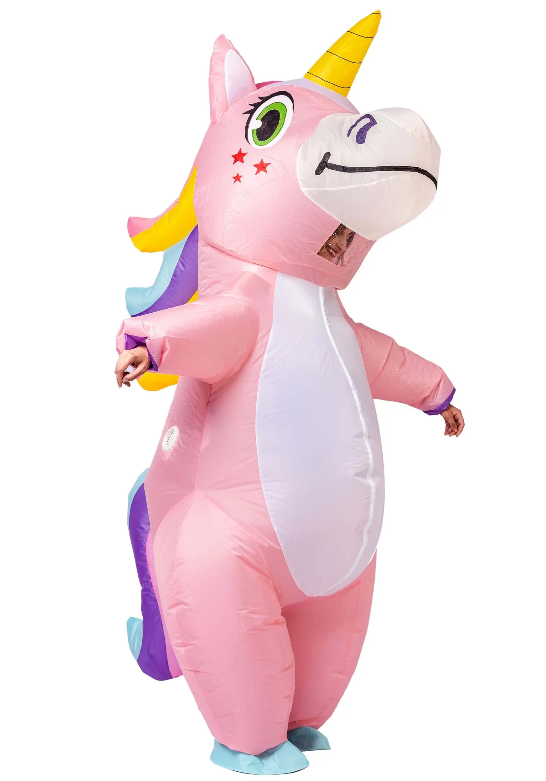 Joyin Inflatable Pink Unicorn Costume For Adults 6 Joyin Inflatable Pink Unicorn Costume For Adults - Image 6