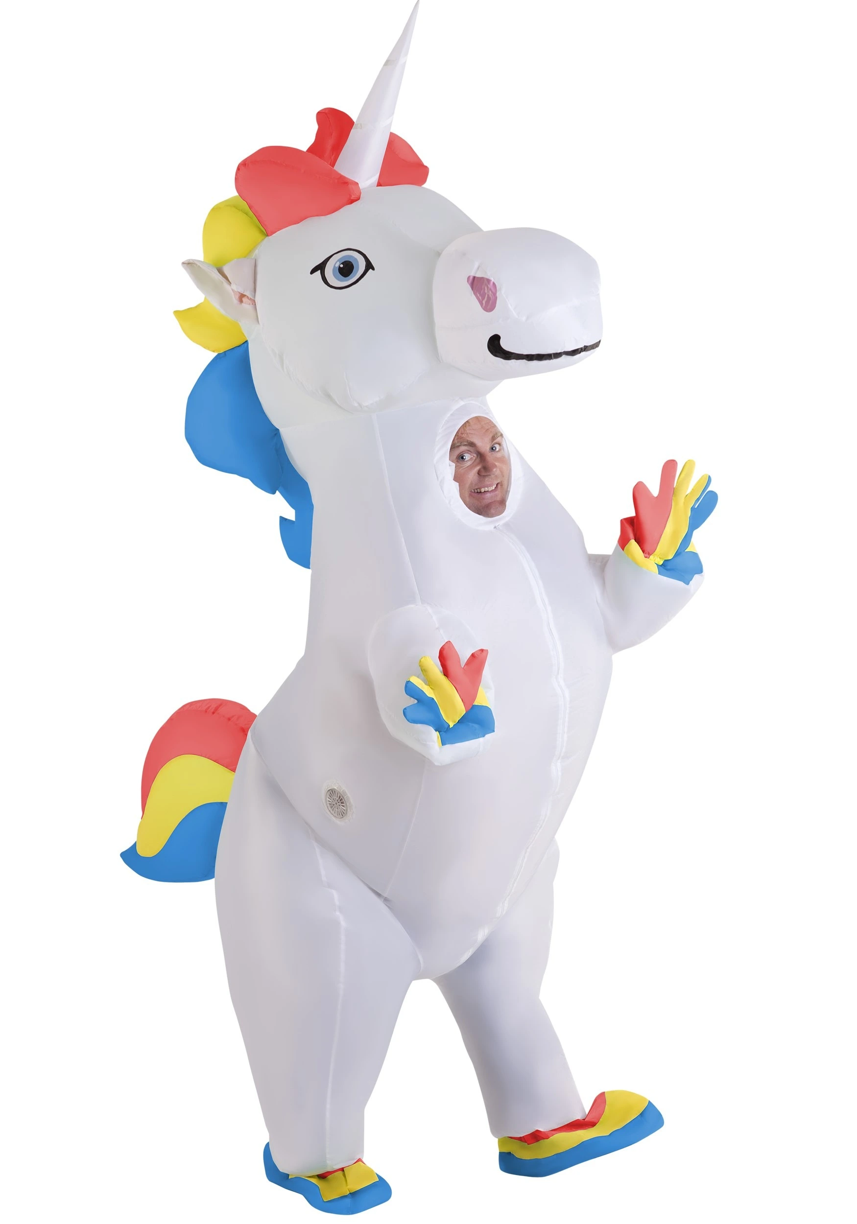Morphsuits Adult Inflatable Prancing Unicorn Costume 1 Morphsuits Adult Inflatable Prancing Unicorn Costume