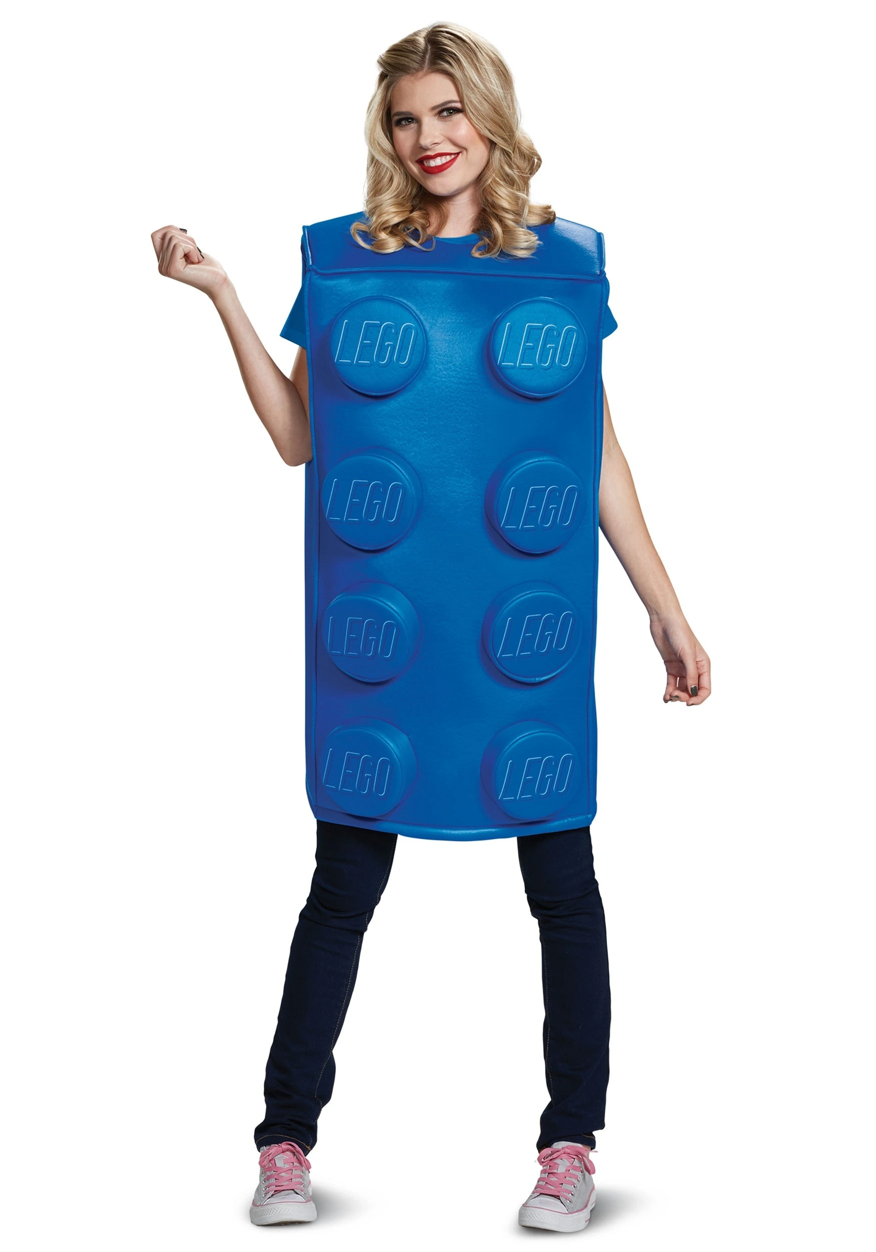 Disguise LEGO Adult Blue Brick Costume 2 Disguise LEGO Adult Blue Brick Costume - Image 2