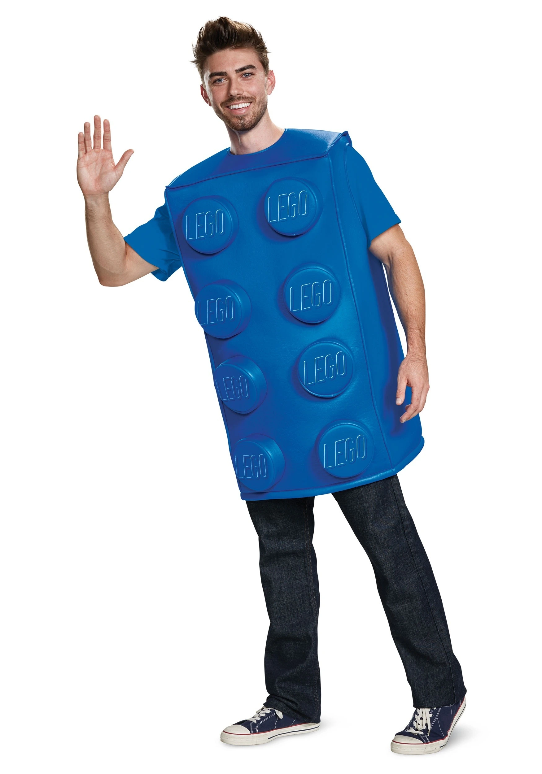 Disguise LEGO Adult Blue Brick Costume 1 Disguise LEGO Adult Blue Brick Costume