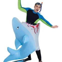 Morphsuits Adult Man Eating Shark Inflatable Costume