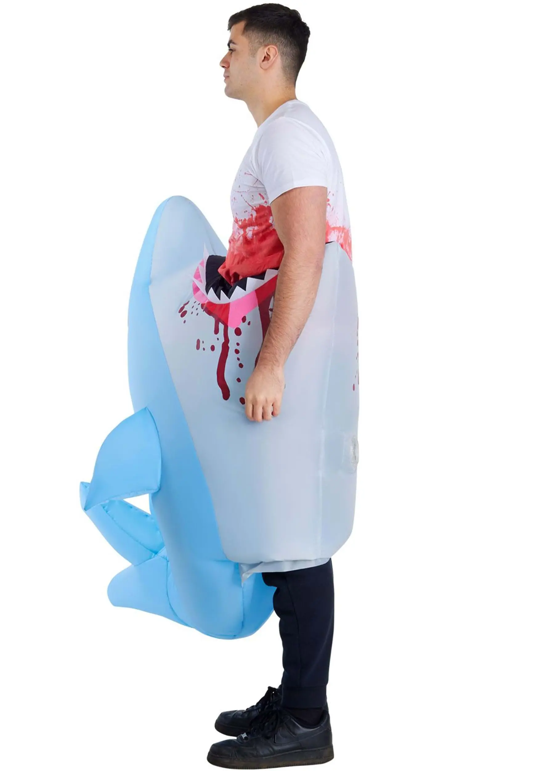 Morphsuits Adult Man Eating Shark Inflatable Costume 2 Morphsuits Adult Man Eating Shark Inflatable Costume - Image 2