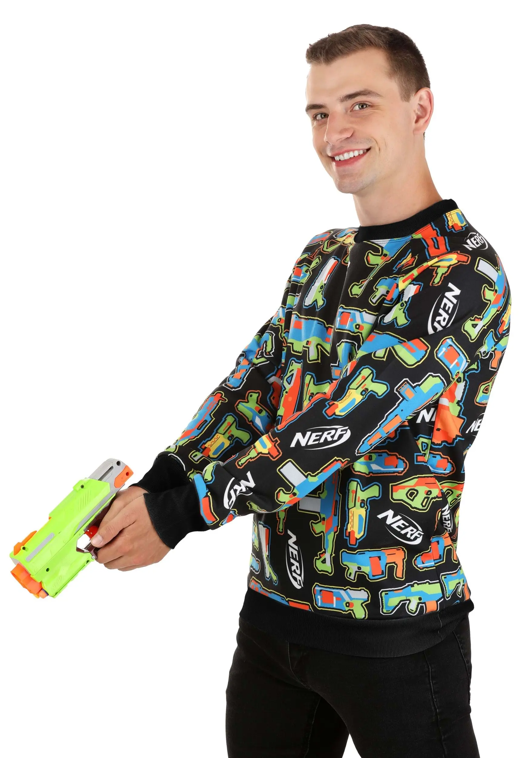 BigWan Apparel Co. Nerf Gun Unisex Sweater For Adults 4 BigWan Apparel Co. Nerf Gun Unisex Sweater For Adults - Image 4
