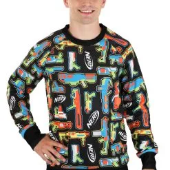 BigWan Apparel Co. Nerf Gun Unisex Sweater For Adults 13 BigWan Apparel Co. Nerf Gun Unisex Sweater For Adults -wizard of oz costume shop adult nerf gun sweater alt 6