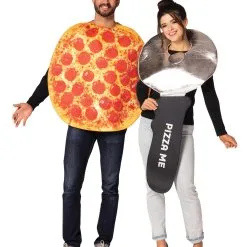 Rasta Imposta Pepperoni Pizza And Pizza Cutter Couples Costume For Adults