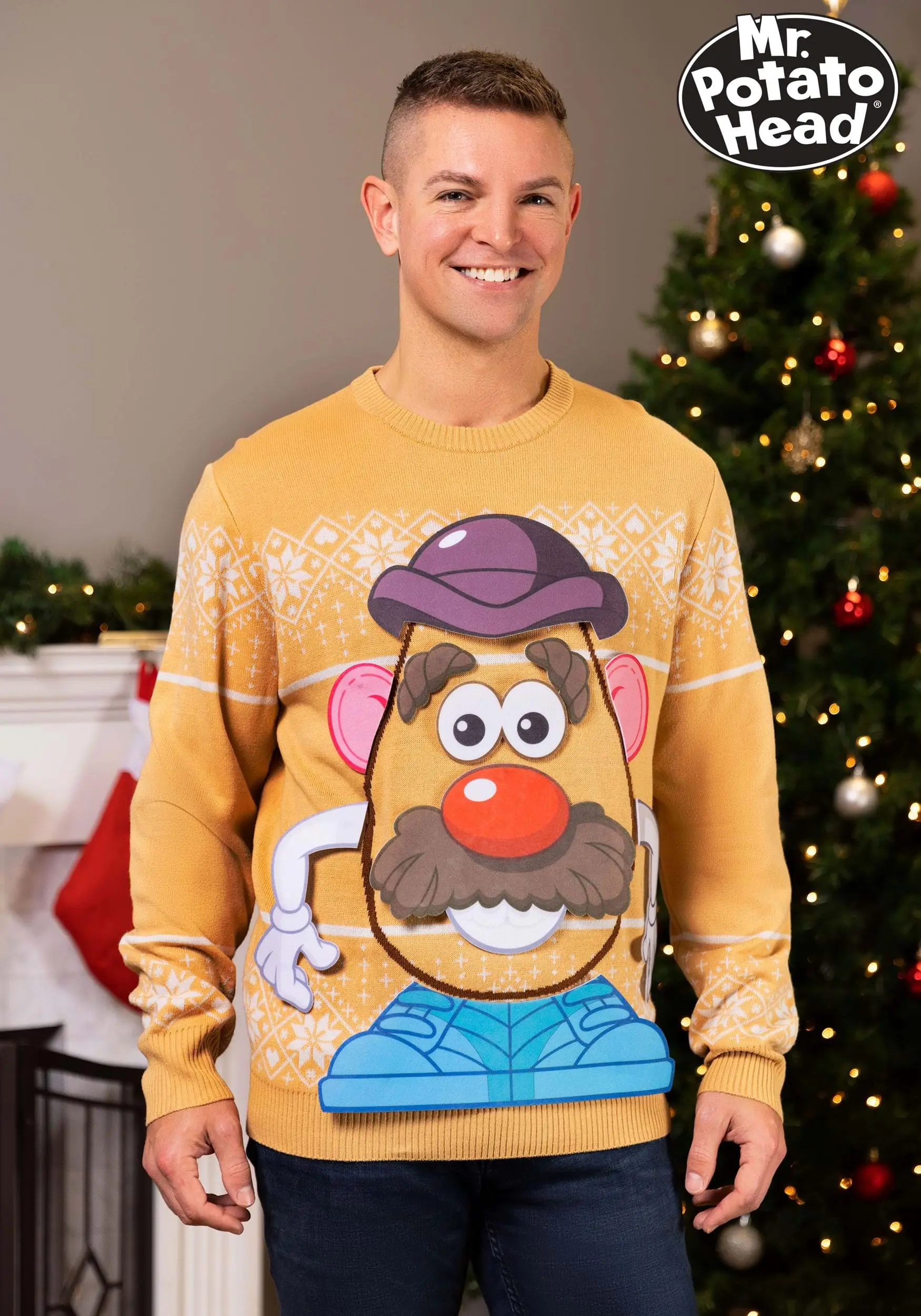 BigWan Apparel Co. Mr. Potato Head Sweater For Adults 2 BigWan Apparel Co. Mr. Potato Head Sweater For Adults - Image 2