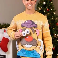BigWan Apparel Co. Mr. Potato Head Sweater For Adults 8 BigWan Apparel Co. Mr. Potato Head Sweater For Adults -wizard of oz costume shop adult potato head sweater alt 2