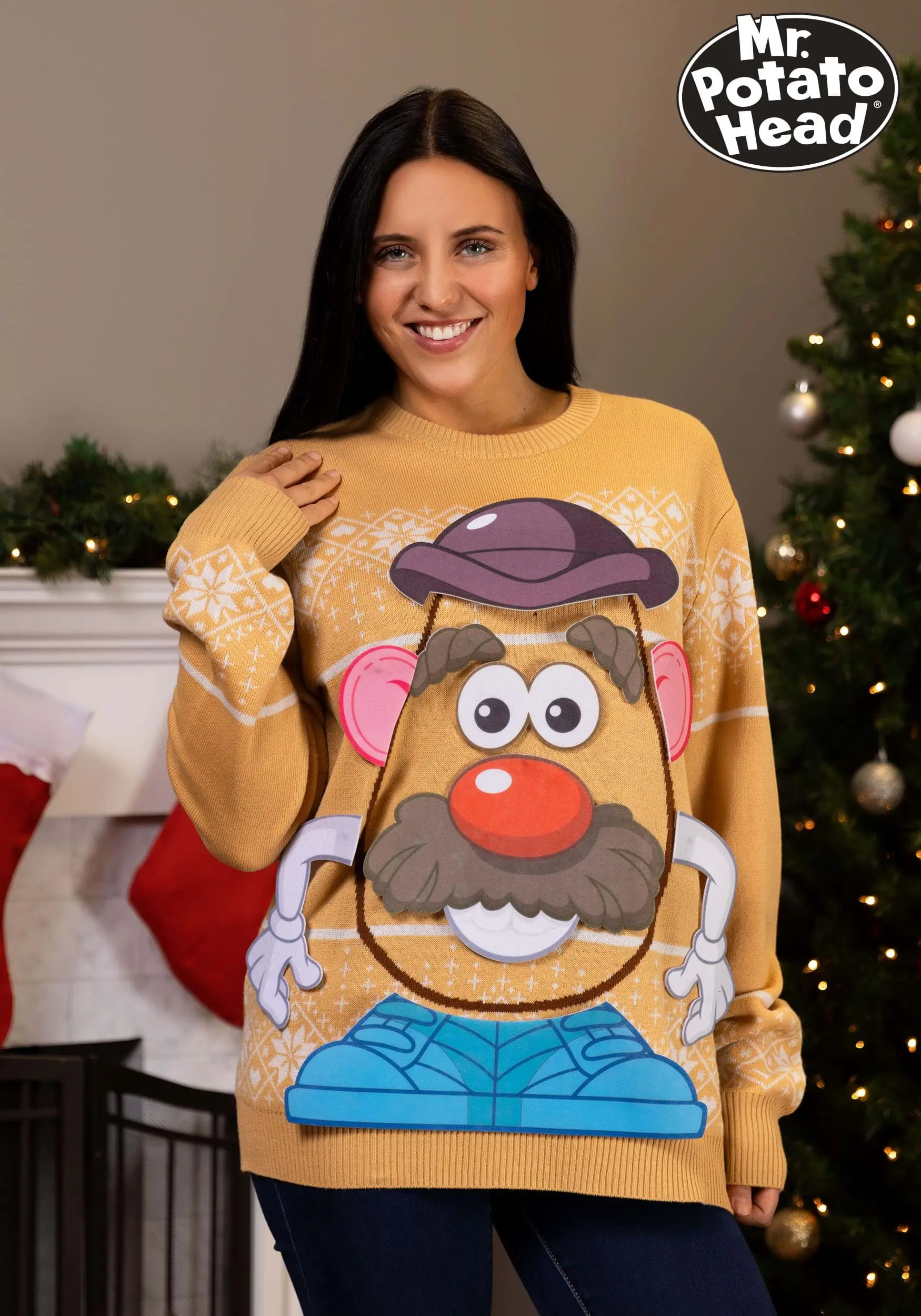 BigWan Apparel Co. Mr. Potato Head Sweater For Adults 1 BigWan Apparel Co. Mr. Potato Head Sweater For Adults