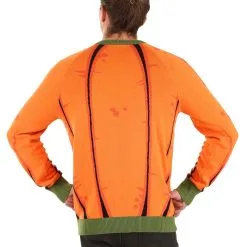 BigWan Apparel Co. Pumpkin Halloween Sweater For Adults -wizard of oz costume shop adult pumpkin halloween sweater alt 1