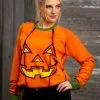 BigWan Apparel Co. Pumpkin Halloween Sweater For Adults