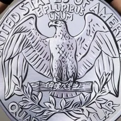 M&R TOY CO., LTD Silver Quarter Costume For Adults -wizard of oz costume shop adult quarter costume alt 3