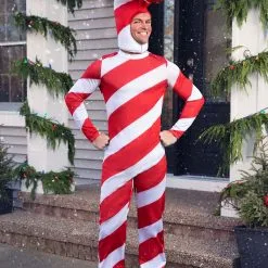 Fun Costumes Red Candy Cane Christmas Costume