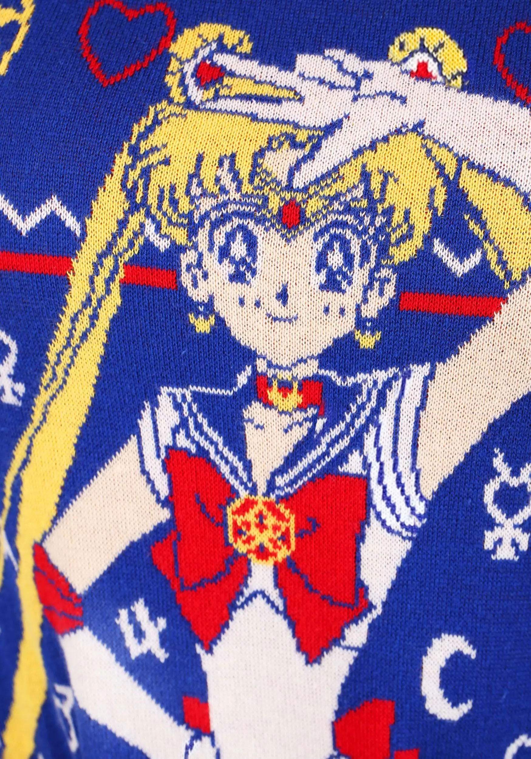BigWan Apparel Co. Adult Sailor Moon Fair Isle Ugly Christmas Sweater 8 BigWan Apparel Co. Adult Sailor Moon Fair Isle Ugly Christmas Sweater - Image 8