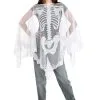 NINGBO PARTYCRAZE COSTUME CO.,LTD. Sheer Skeleton Costume Poncho For Adults