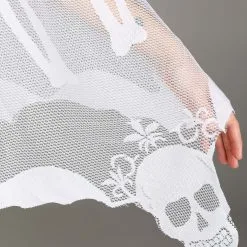 NINGBO PARTYCRAZE COSTUME CO.,LTD. Sheer Skeleton Costume Poncho For Adults -wizard of oz costume shop adult sheer skeleton costume poncho alt 3