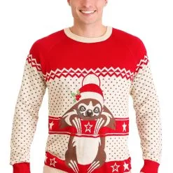 Shenzen Amilla Sloth Adult Ugly Christmas Sweater 9 Shenzen Amilla Sloth Adult Ugly Christmas Sweater -wizard of oz costume shop adult sloth ugly christmas sweater alt 2