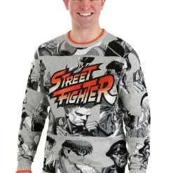 BigWan Apparel Co. Street Fighter Adult Sweater -wizard of oz costume shop adult street fighter sweater alt 3