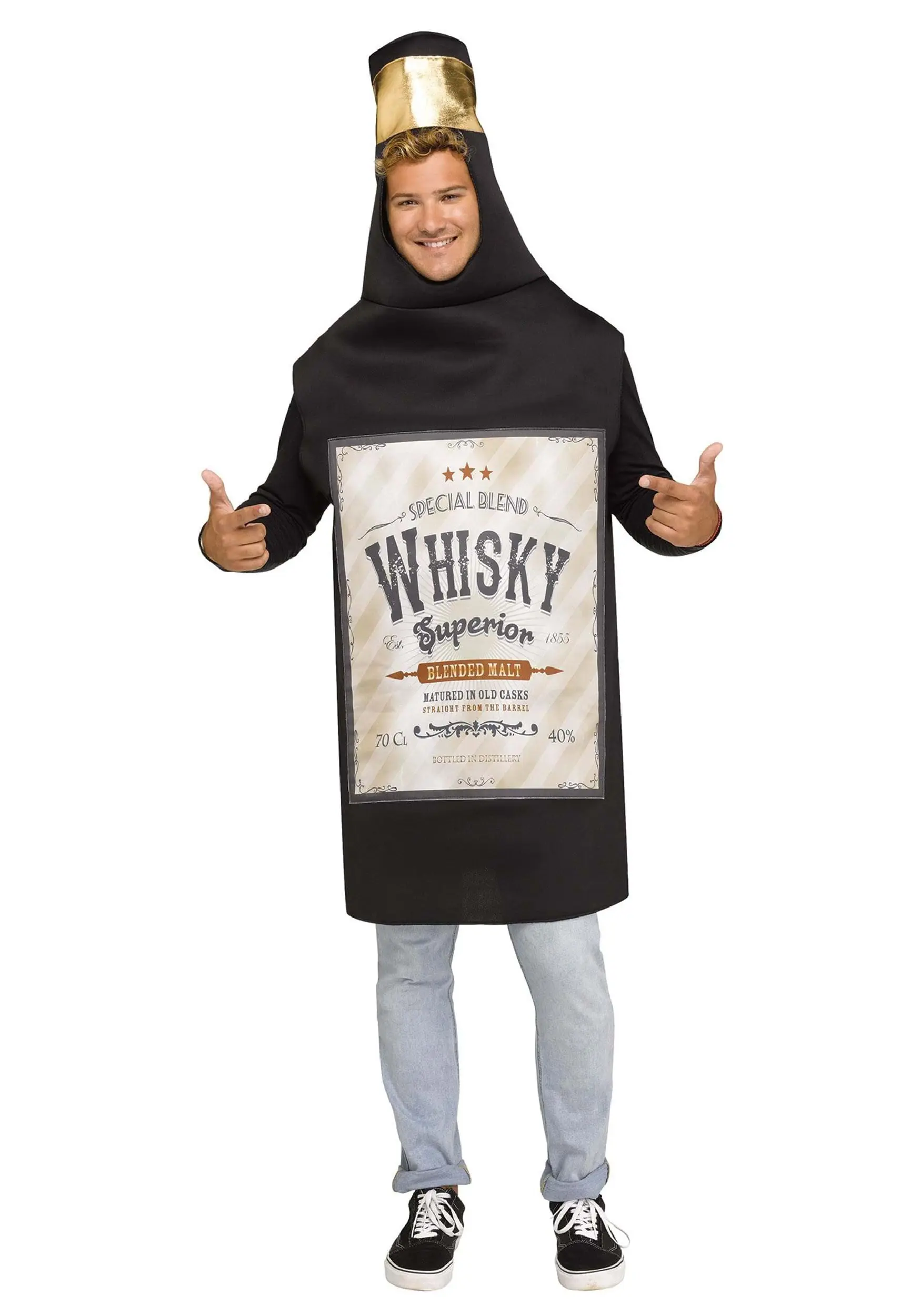 Fun World Whisky Bottle Costume For Adults 1 Fun World Whisky Bottle Costume For Adults
