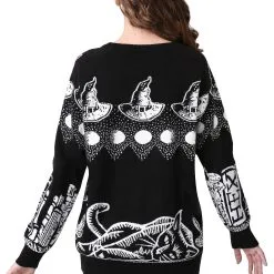 Shenzen Amilla Witch Spellcraft And Curios Halloween Sweater For Adults 11 Shenzen Amilla Witch Spellcraft And Curios Halloween Sweater For Adults -wizard of oz costume shop adult witch spellcraft and curios ugly halloween sweater upd 1