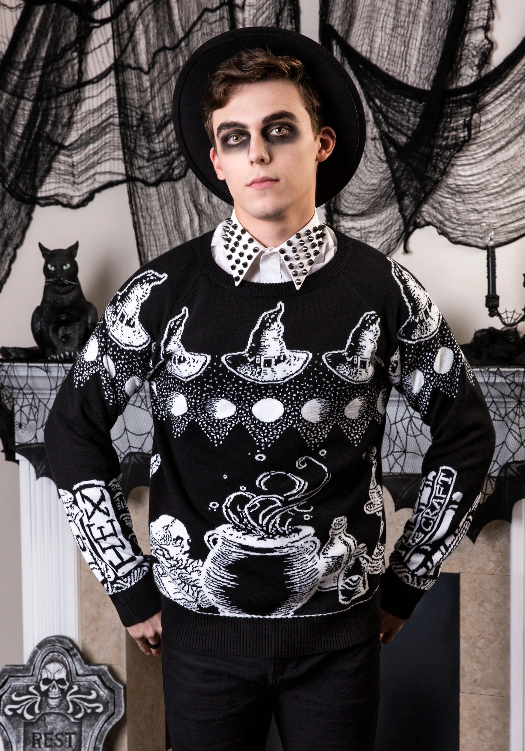 Shenzen Amilla Witch Spellcraft And Curios Halloween Sweater For Adults 3 Shenzen Amilla Witch Spellcraft And Curios Halloween Sweater For Adults - Image 3