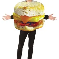 Morris Costumes Get Real Breakfast Sandwich Costume For Adults