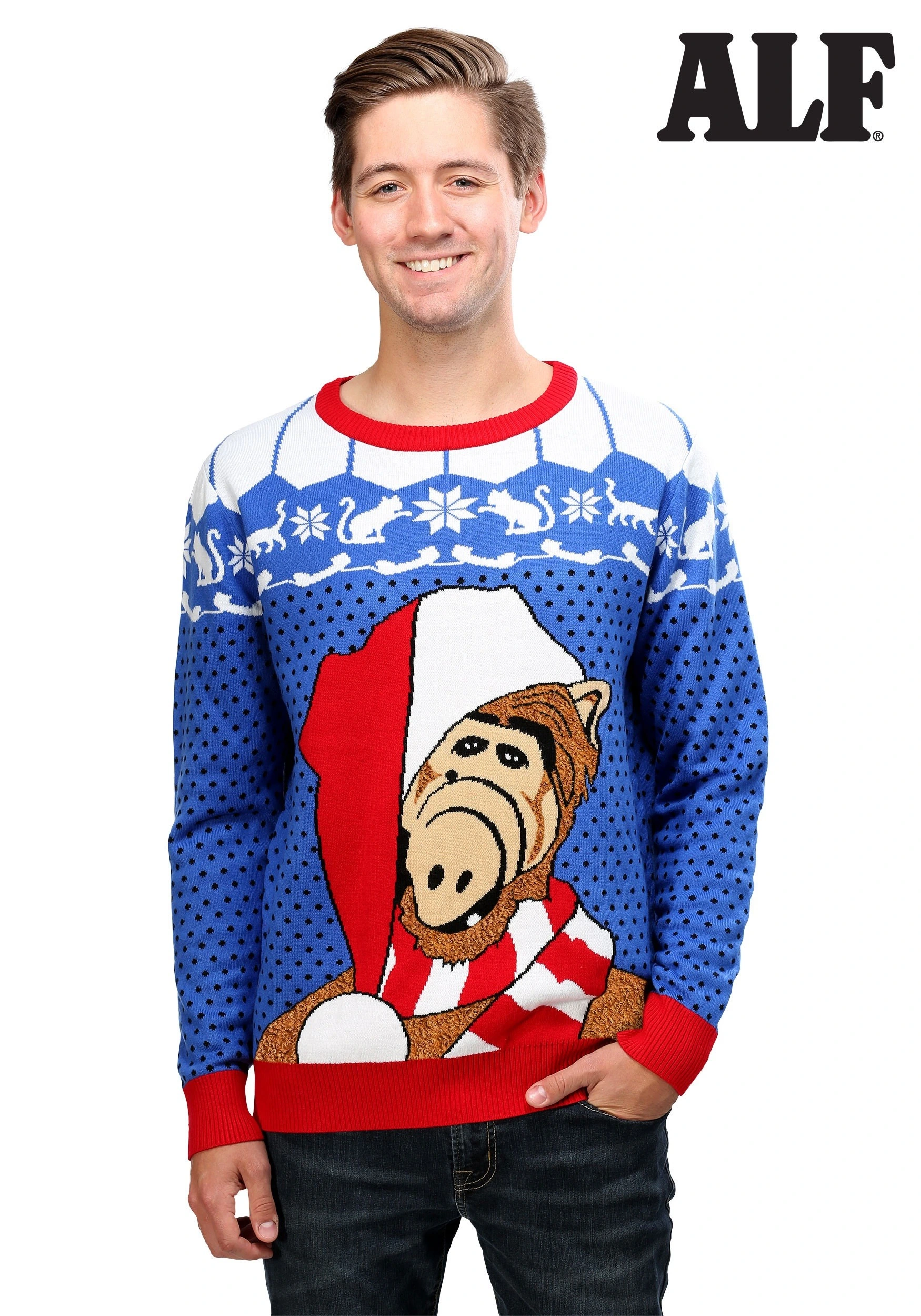 Shenzen Amilla Alf Adult Ugly Christmas Sweater 3 Shenzen Amilla Alf Adult Ugly Christmas Sweater - Image 3