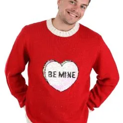 BigWan Apparel Co. Be Mine Valentine's Day Adult Sweater -wizard of oz costume shop be mine valentines day sweater alt 11